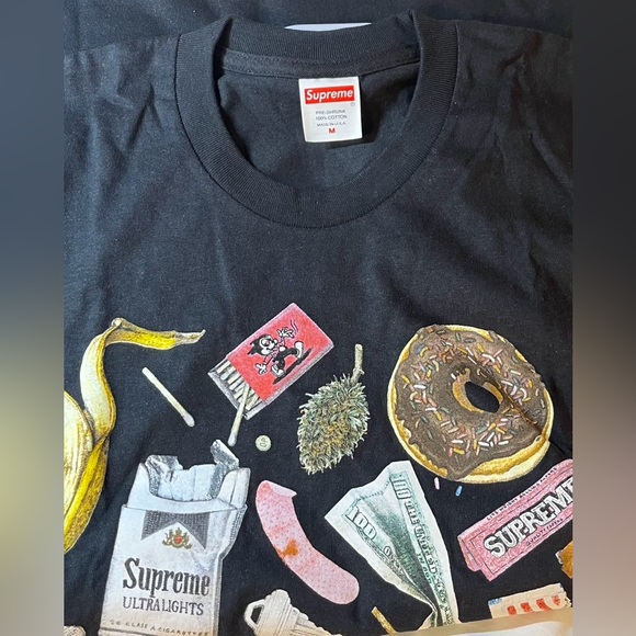 Authentic Supreme black trash tshirt - Picture 4 of 6